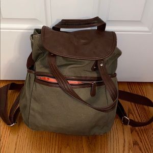 Green utility backpack